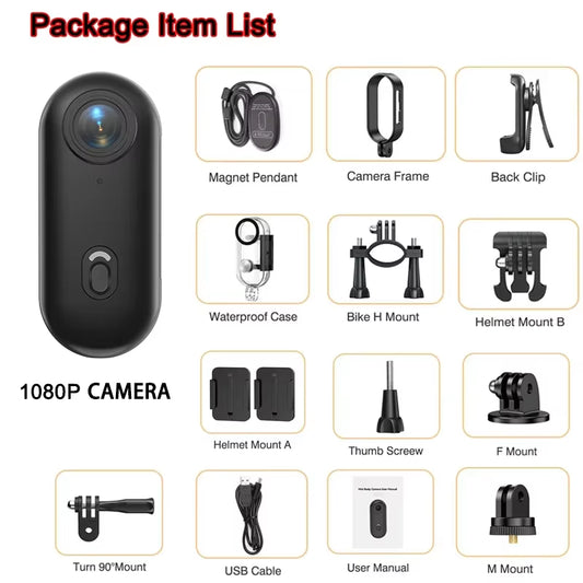 4K Wireless Mini Camera Consumer Grade Wifi Sports Camcorder Small Bicycle Body Action Cam Waterproof Vlogging Video Recorder