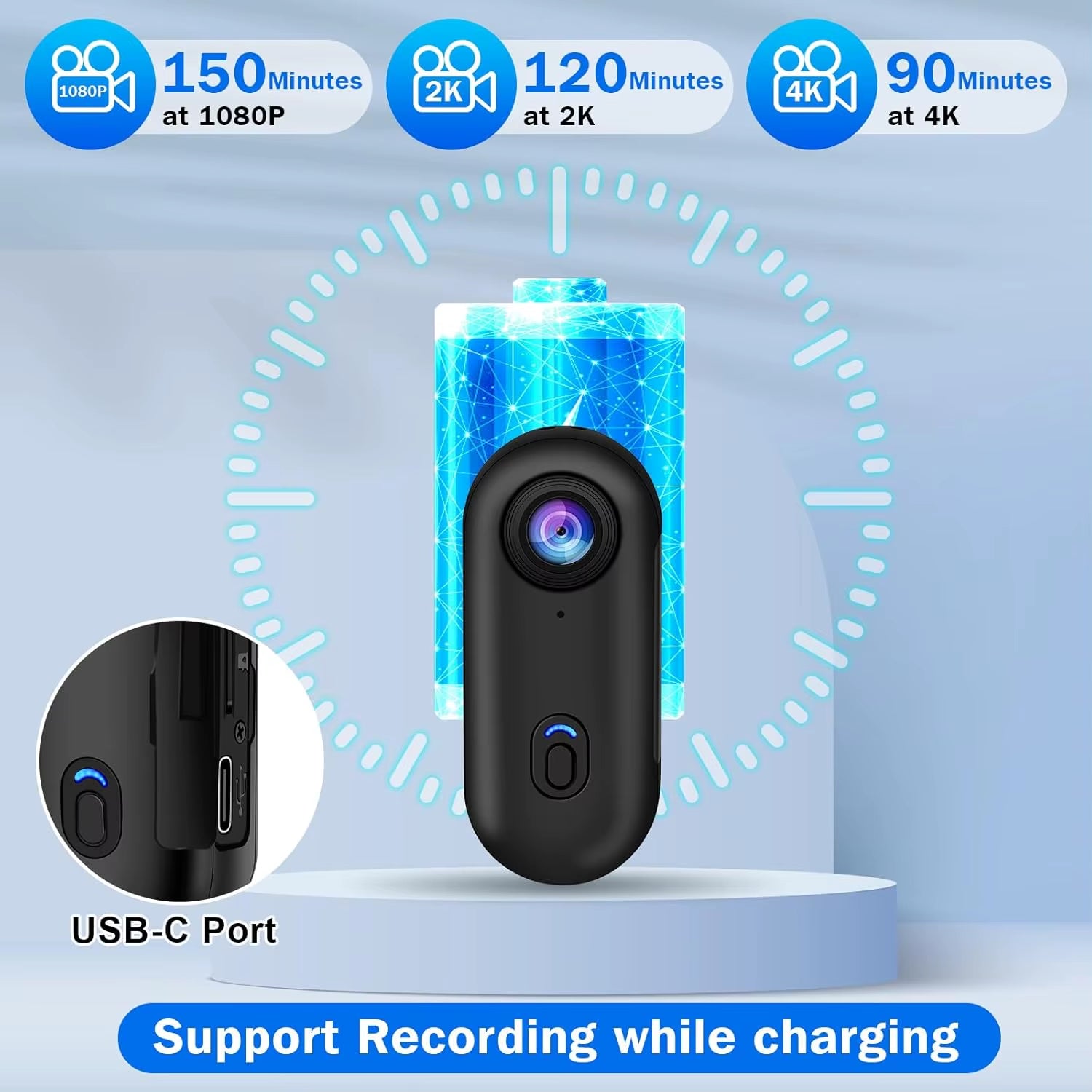 4K Wireless Mini Camera Consumer Grade Wifi Sports Camcorder Small Bicycle Body Action Cam Waterproof Vlogging Video Recorder